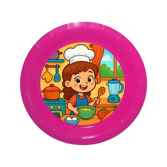 Prato de Papel Personalizado Cozinha Kids
