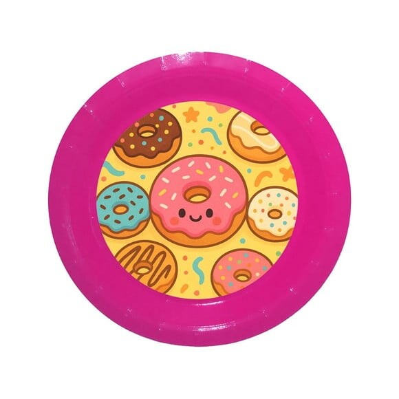 Prato de Papel Personalizado Donuts