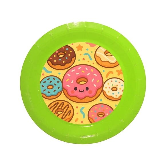 Prato de Papel Personalizado Donuts