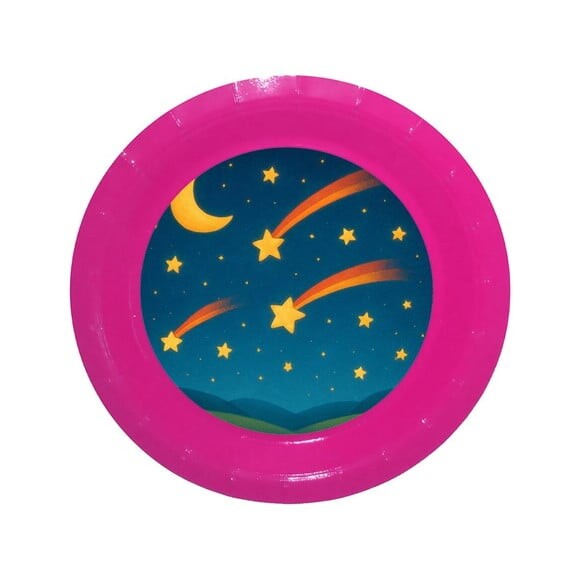 Prato de Papel Personalizado Estrelas Cadentes