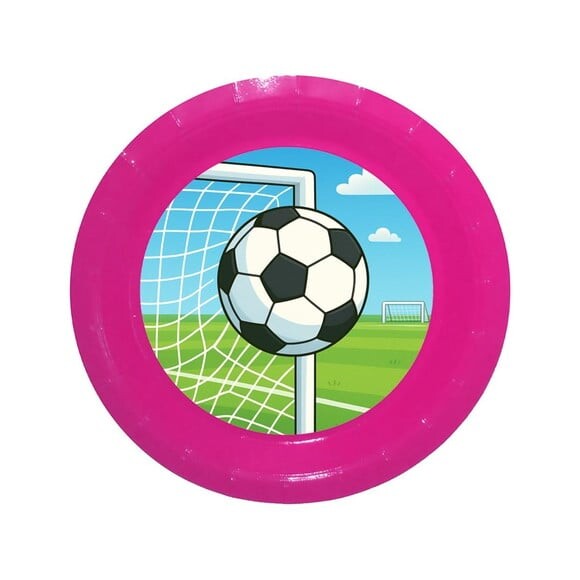 Prato de Papel Personalizado Futebol