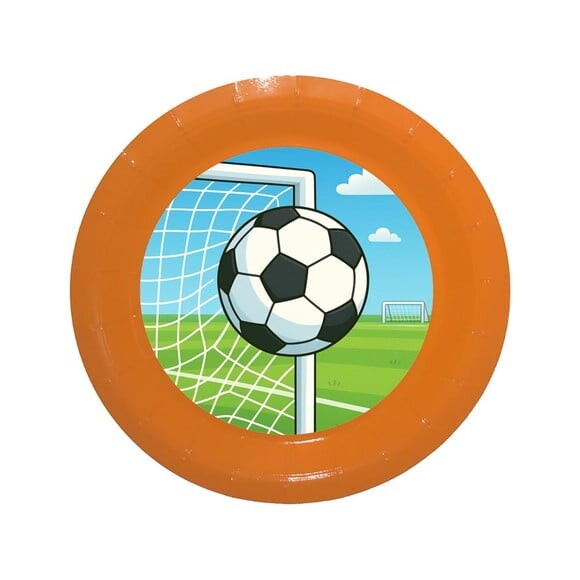Prato de Papel Personalizado Futebol