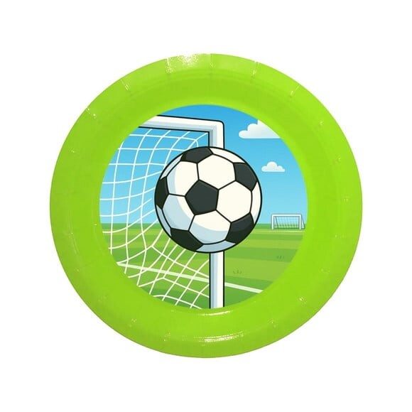 Prato de Papel Personalizado Futebol