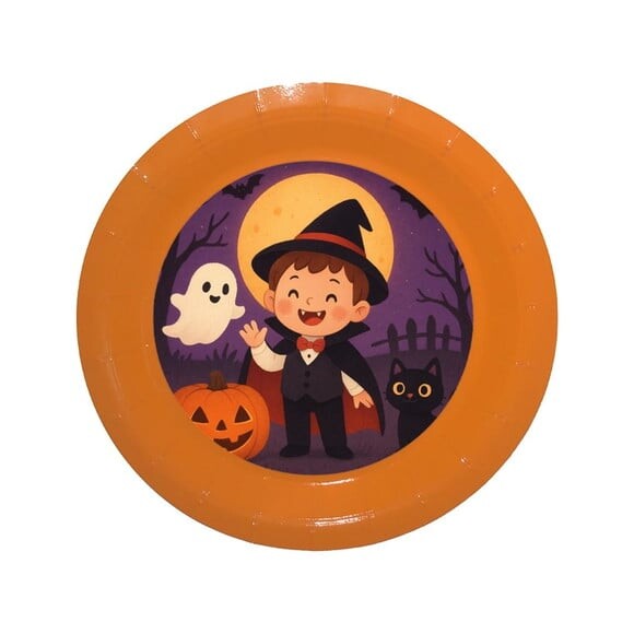 Prato de Papel Personalizado Halloween