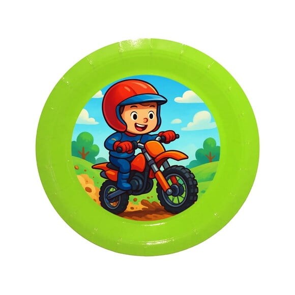 Prato de Papel Personalizado Motocross