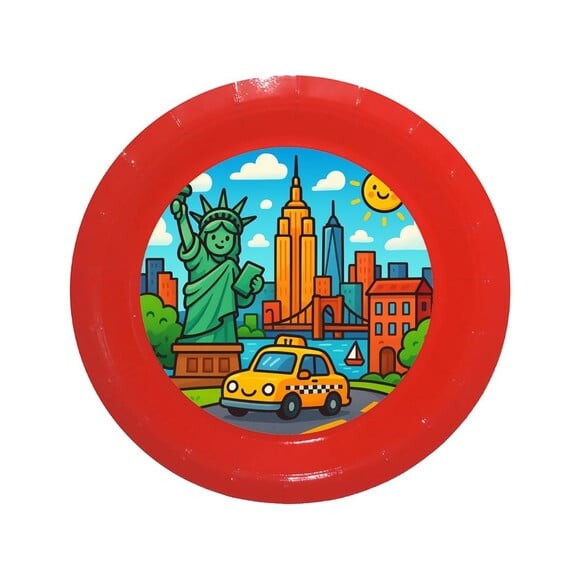 Prato de Papel Personalizado Nova York