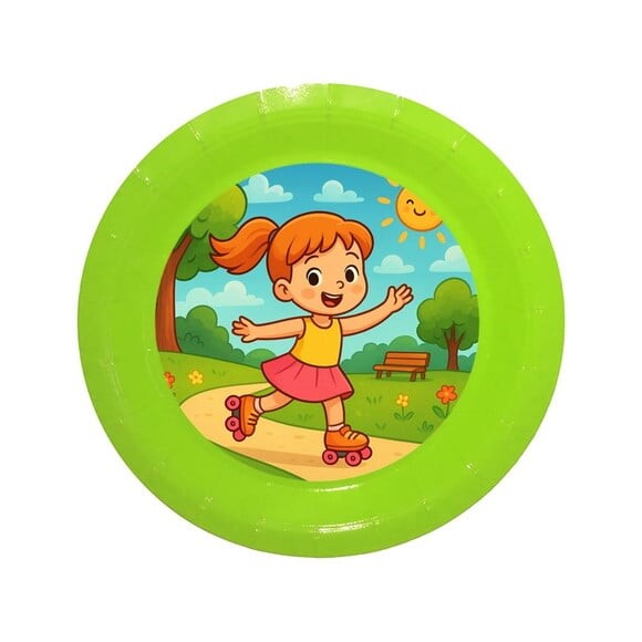 Prato de Papel Personalizado Patins