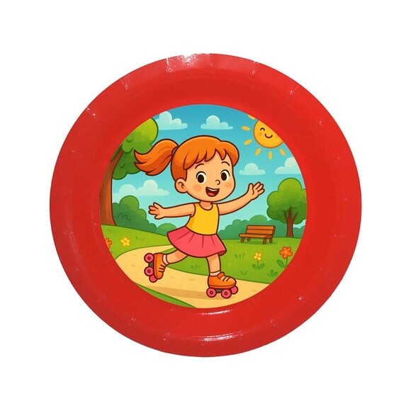 Prato de Papel Personalizado Patins