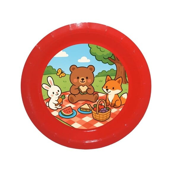 Prato de Papel Personalizado Picnic