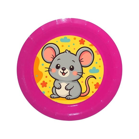 Prato de Papel Personalizado Ratinho Fofo