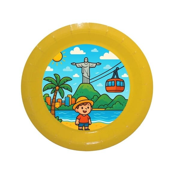 Prato de Papel Personalizado Rio de Janeiro