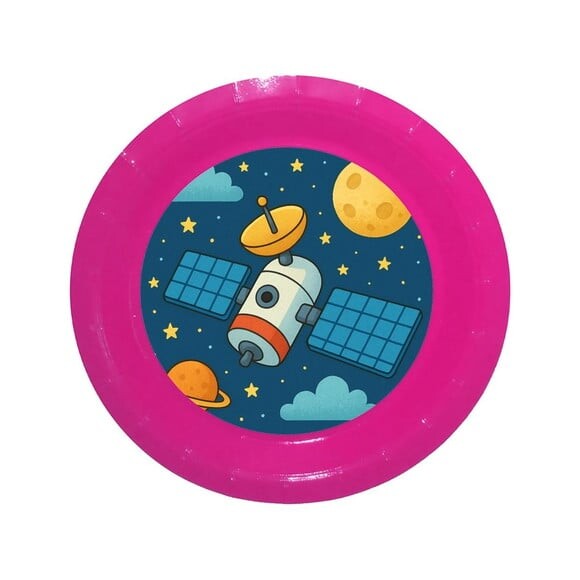 Prato de Papel Personalizado Satélite