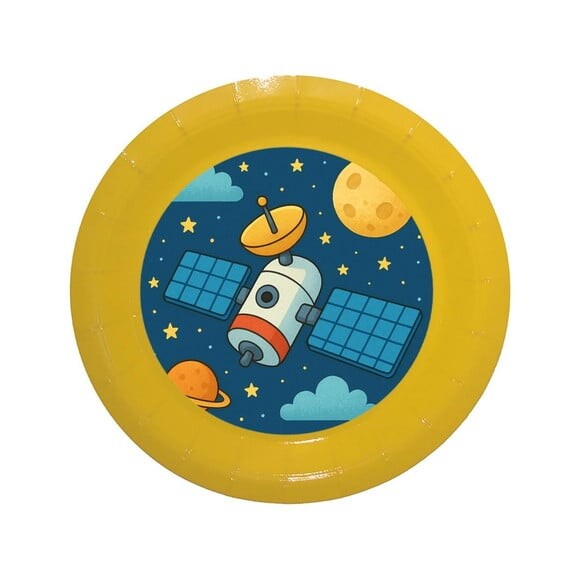 Prato de Papel Personalizado Satélite
