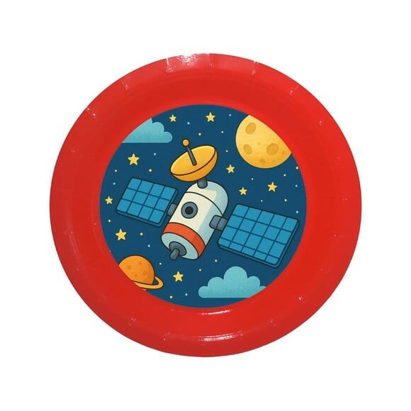 Prato de Papel Personalizado Satélite