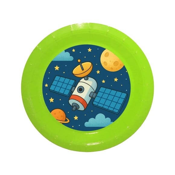 Prato de Papel Personalizado Satélite