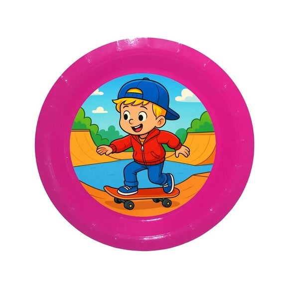 Prato de Papel Personalizado Skate Kids