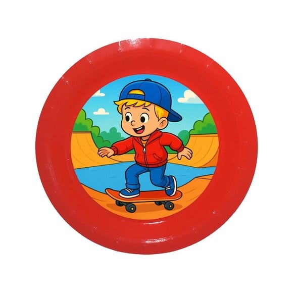 Prato de Papel Personalizado Skate Kids
