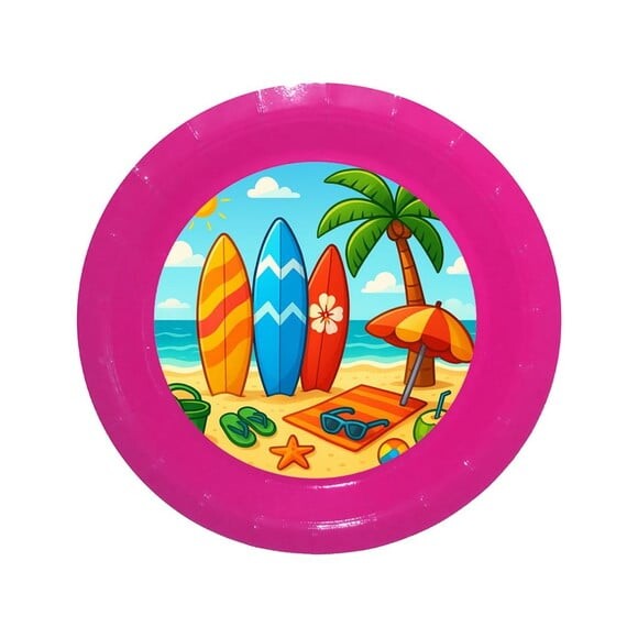 Prato de Papel Personalizado Surf