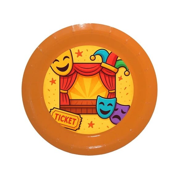 Prato de Papel Personalizado Teatro Infantil