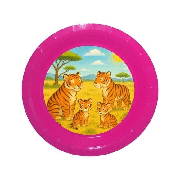 Prato de Papel Personalizado Tigres