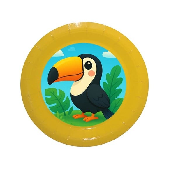 Prato de Papel Personalizado Tucano