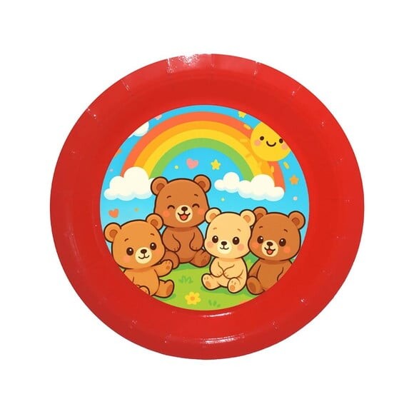 Prato de Papel Personalizado Ursinhos Baby