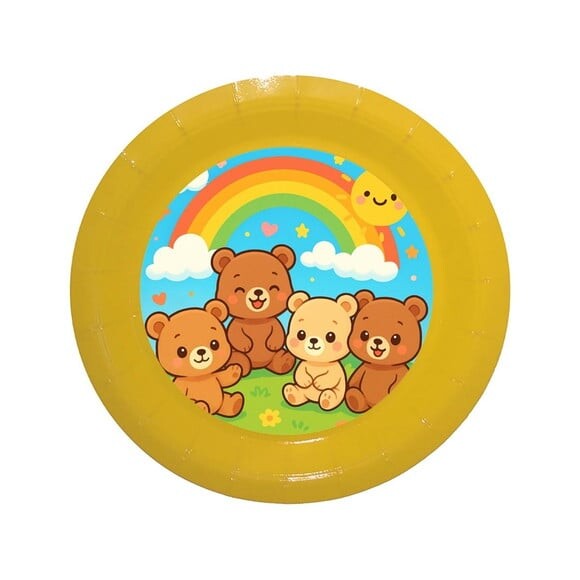 Prato de Papel Personalizado Ursinhos Baby