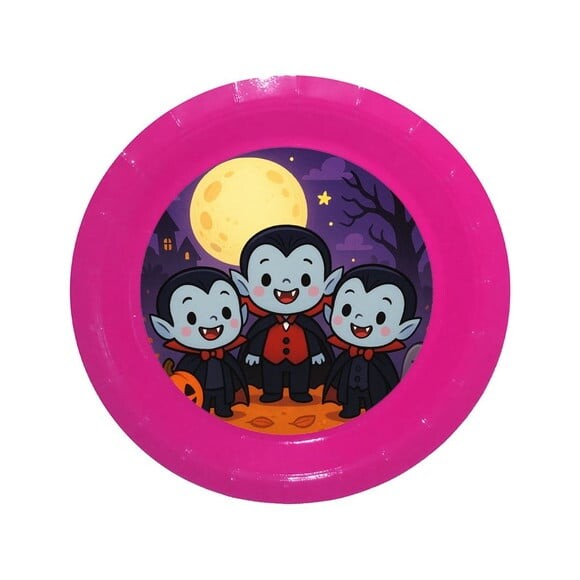 Prato de Papel Personalizado Vampirinhos Fofinhos