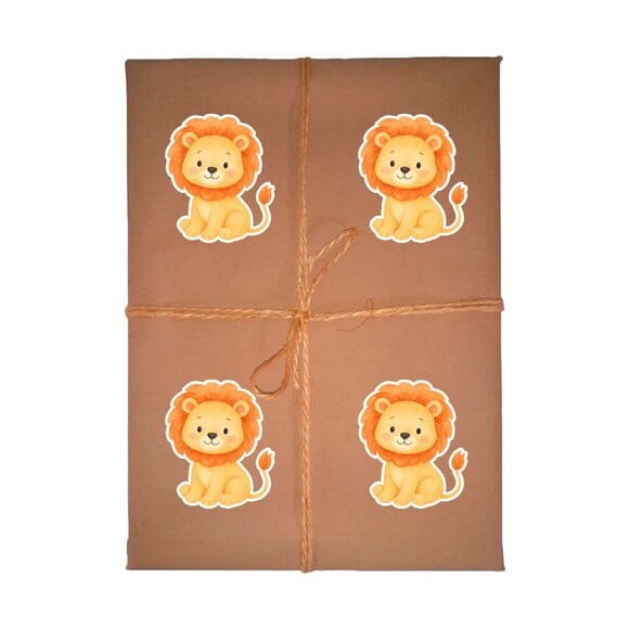 Quadro Infantil Decorativo Leão Baby Nome Léo
