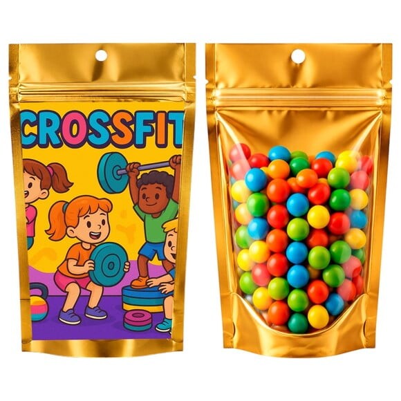 Saco Festa Metalizado Dourado 13x20 Crossfit