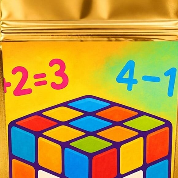 Saco Festa Metalizado Dourado 13x20 Cubo Mágico