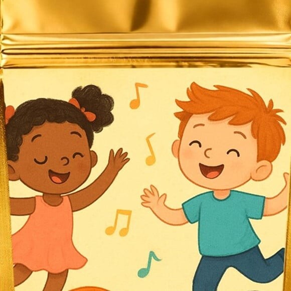 Saco Festa Metalizado Dourado 13x20 Dança