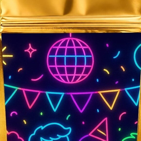 Saco Festa Metalizado Dourado 13x20 Festa Neon
