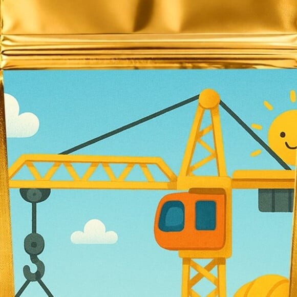 Saco Festa Metalizado Dourado 13x20 Grua
