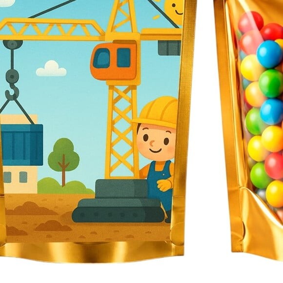 Saco Festa Metalizado Dourado 13x20 Grua