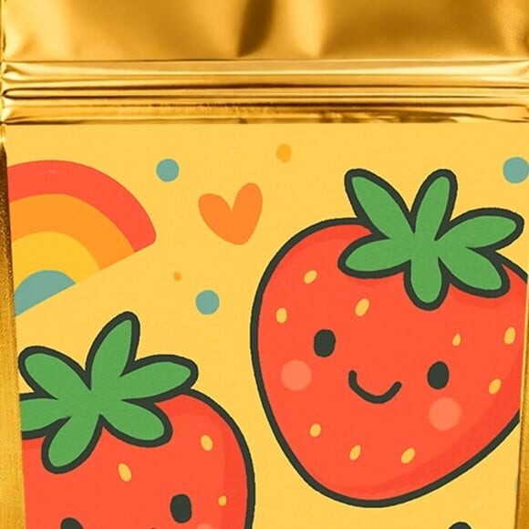 Saco Festa Metalizado Dourado 13x20 Moaranguinhos Fofos