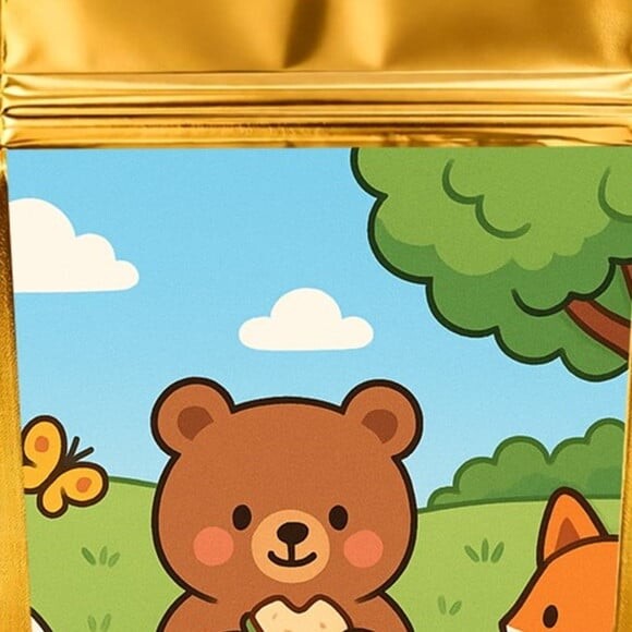 Saco Festa Metalizado Dourado 13x20 Picnic