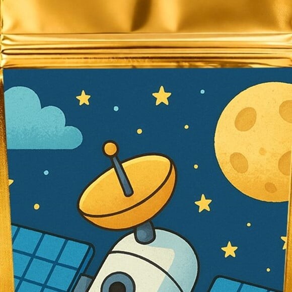 Saco Festa Metalizado Dourado 13x20 Satélite