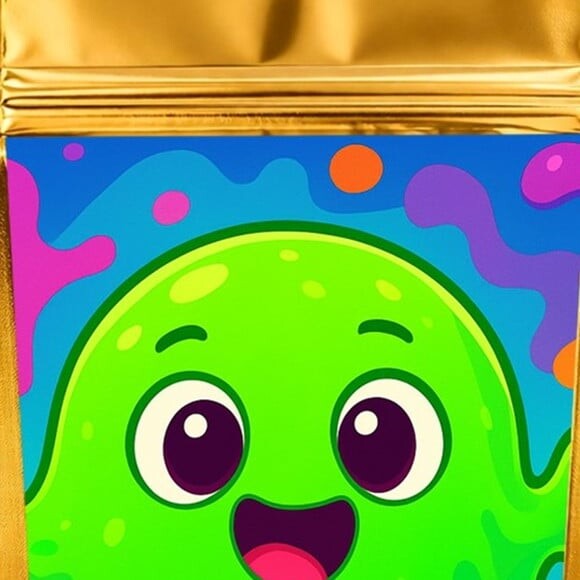 Saco Festa Metalizado Dourado 13x20 Slime