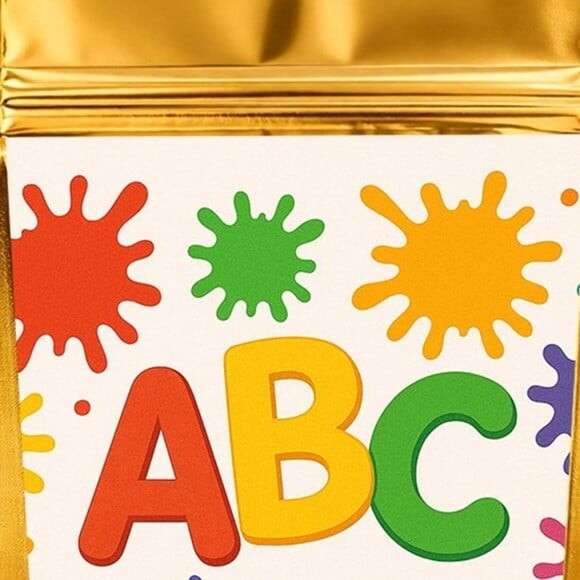 Saco Festa Metalizado Dourado 13x20 Volta às Aulas