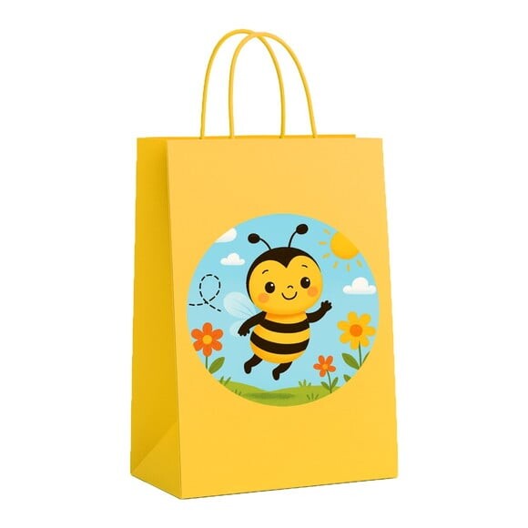 Sacola de Papel Personalizada Infantil Abelhinha