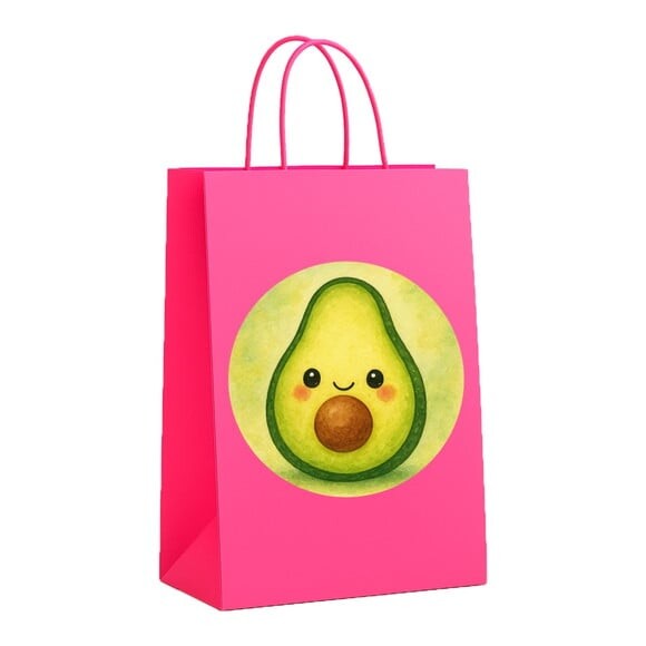 Sacola de Papel Personalizada Infantil Abacate