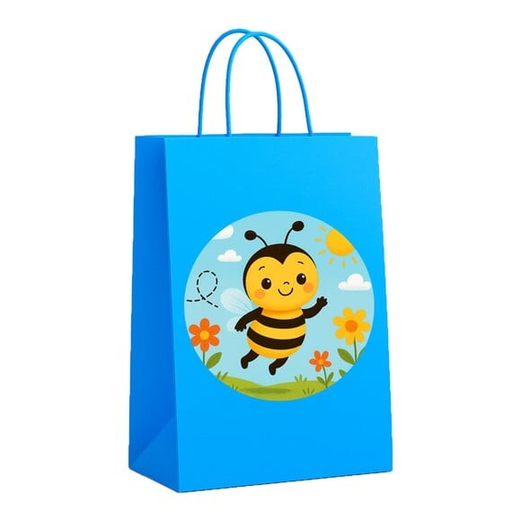 Sacola de Papel Personalizada Infantil Abelhinha