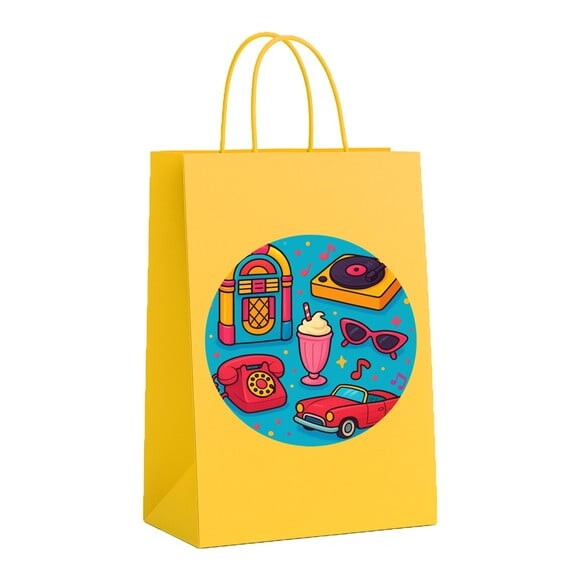 Sacola de Papel Personalizada Infantil Anos 50