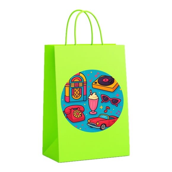 Sacola de Papel Personalizada Infantil Anos 50