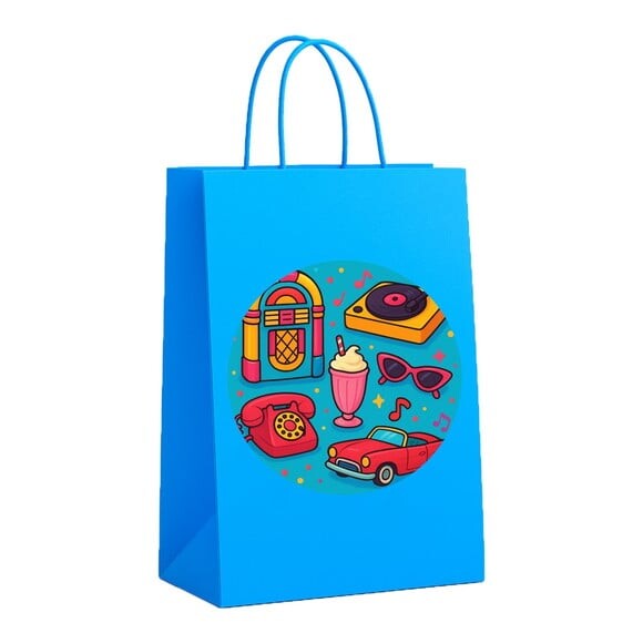 Sacola de Papel Personalizada Infantil Anos 50