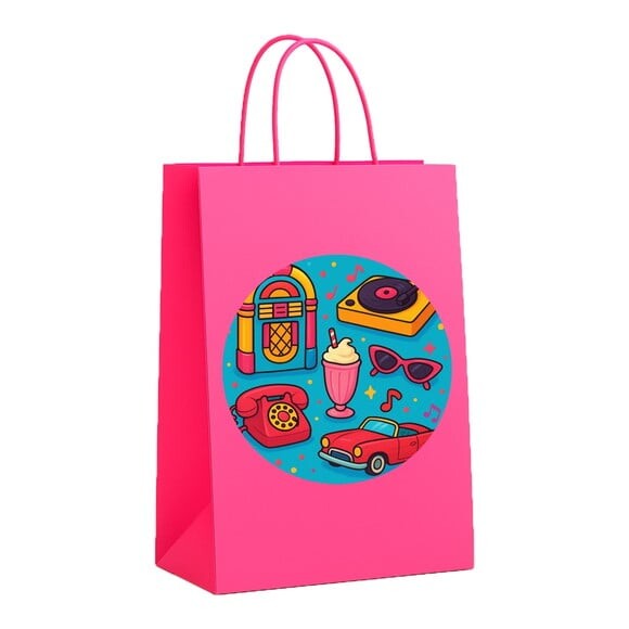 Sacola de Papel Personalizada Infantil Anos 50