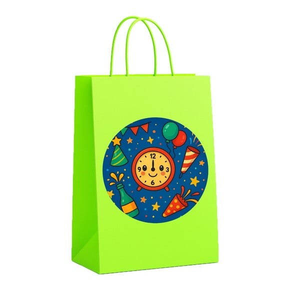 Sacola de Papel Personalizada Infantil Ano Novo