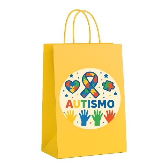 Sacola de Papel Personalizada Infantil Autismo