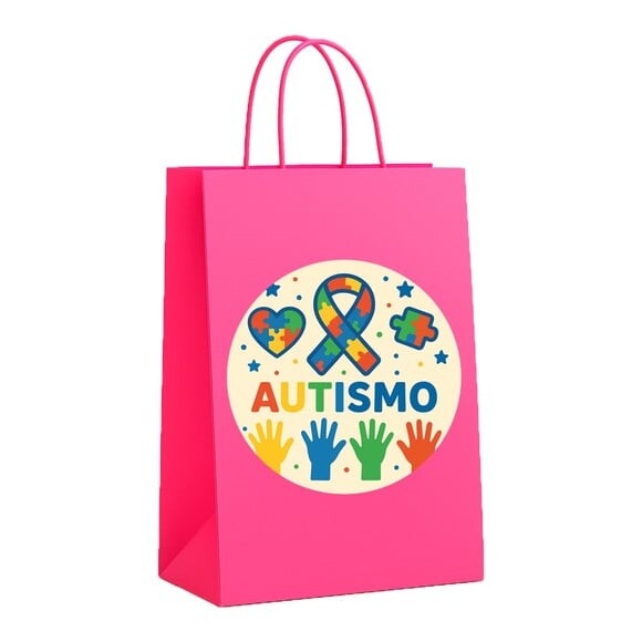 Sacola de Papel Personalizada Infantil Autismo